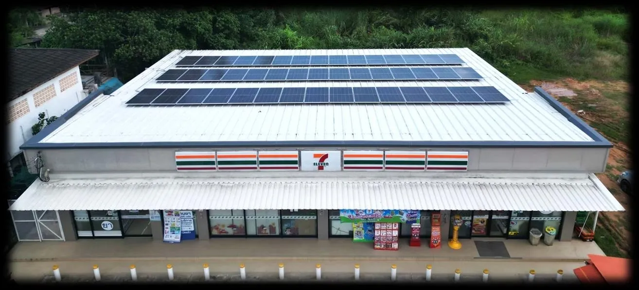 โครงการโซลาร์รูฟท็อปสำหรับร้าน 7-Eleven ในประเทศไทย